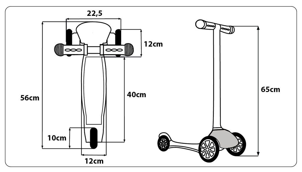 3-WHEEL SCOOTER Stitch      