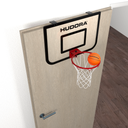 Basketball board for door attachment
