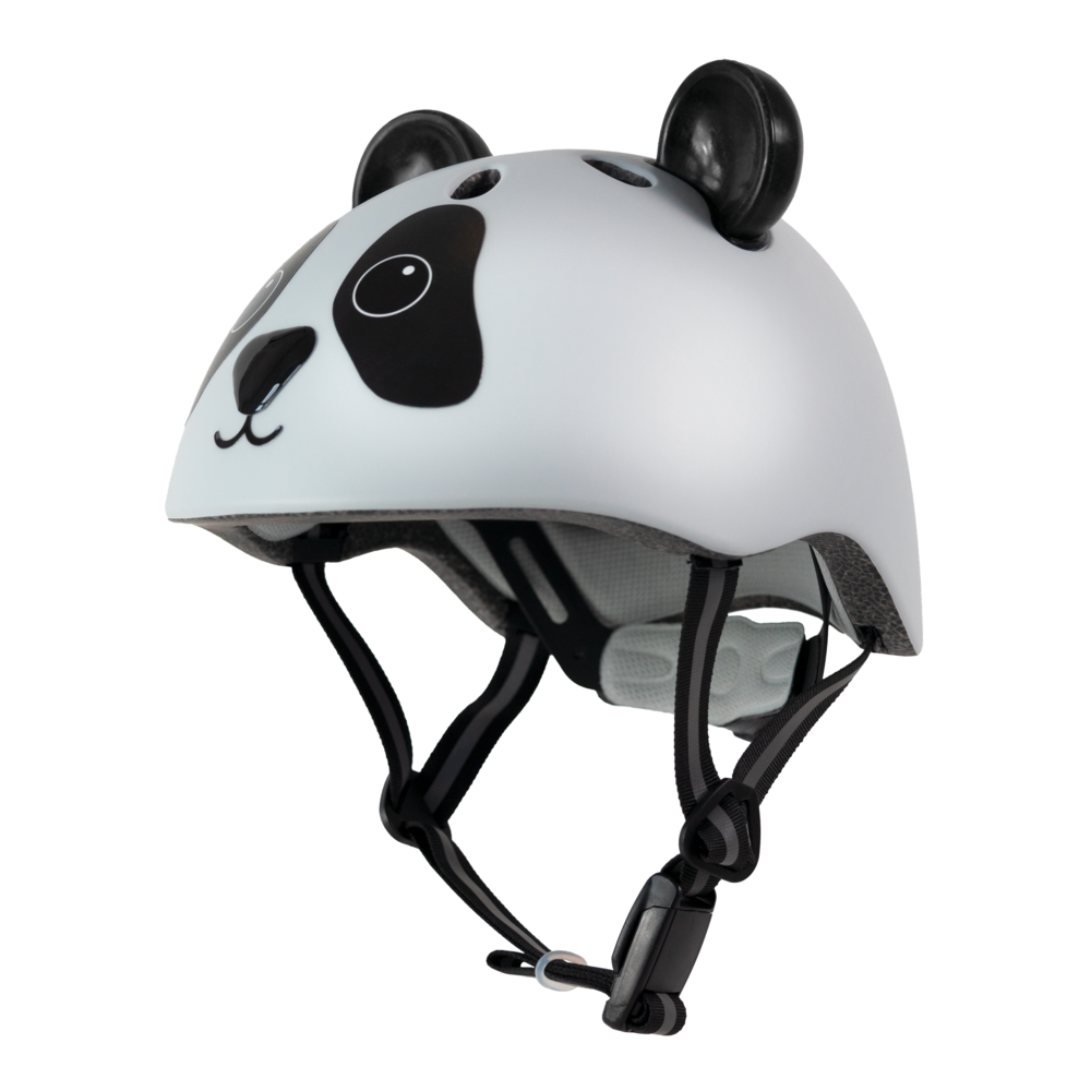 Kids helmet - Pandy - Black/White - Size 44-47