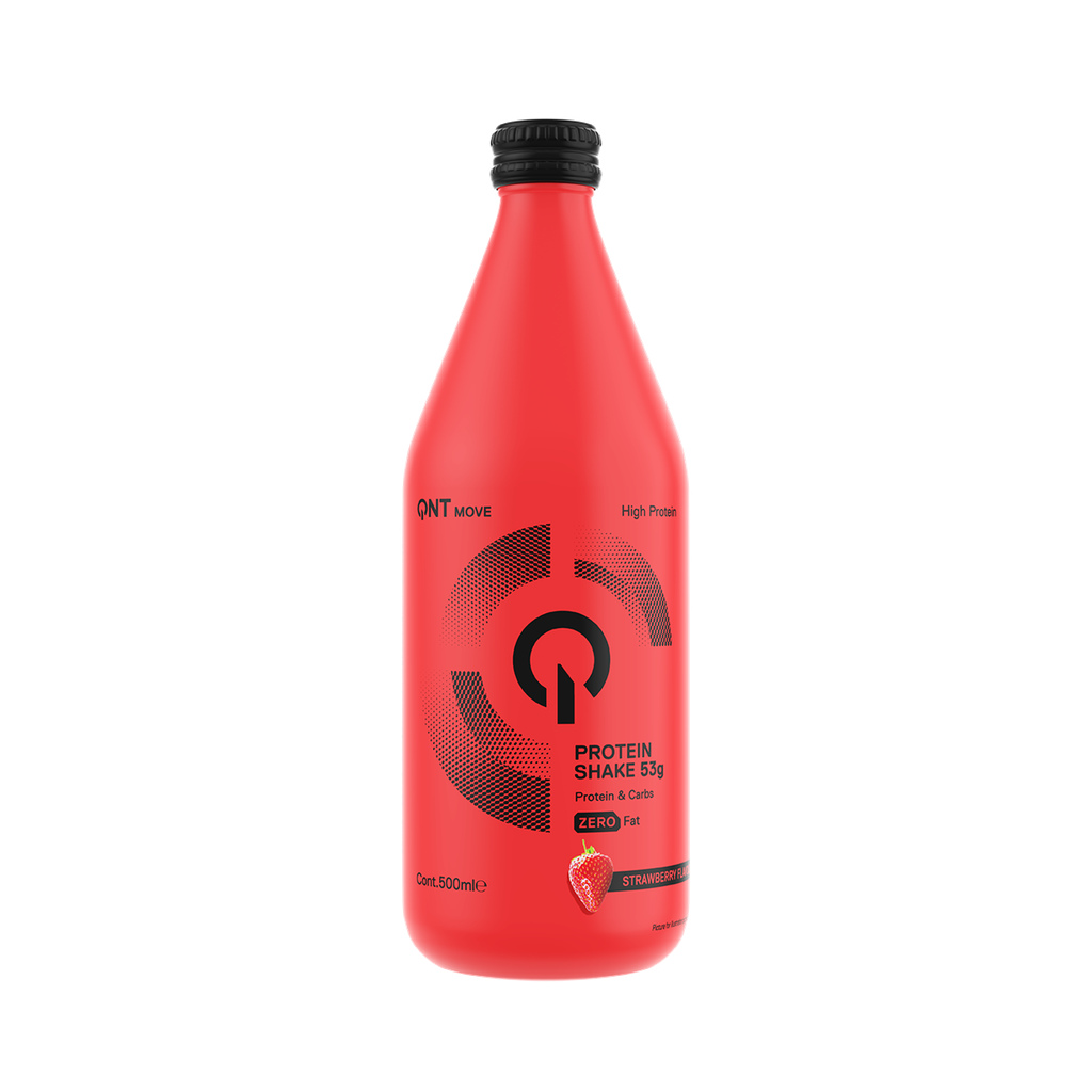 PROTEIN SHAKE  glass bottle - Strawberry - 500 ml
