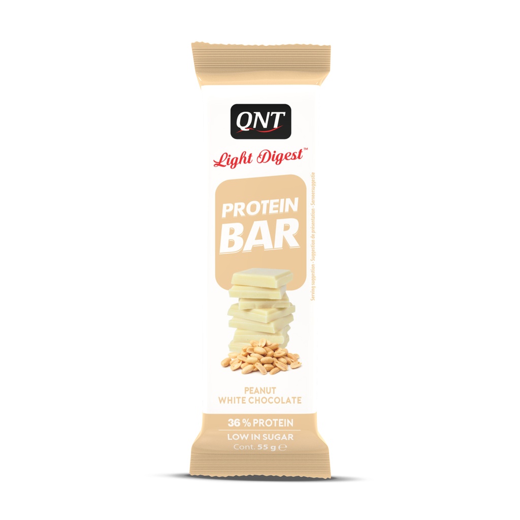 LIGHT DIGEST PROTEIN BAR - Peanut White Chocolate - 15 x 55 g