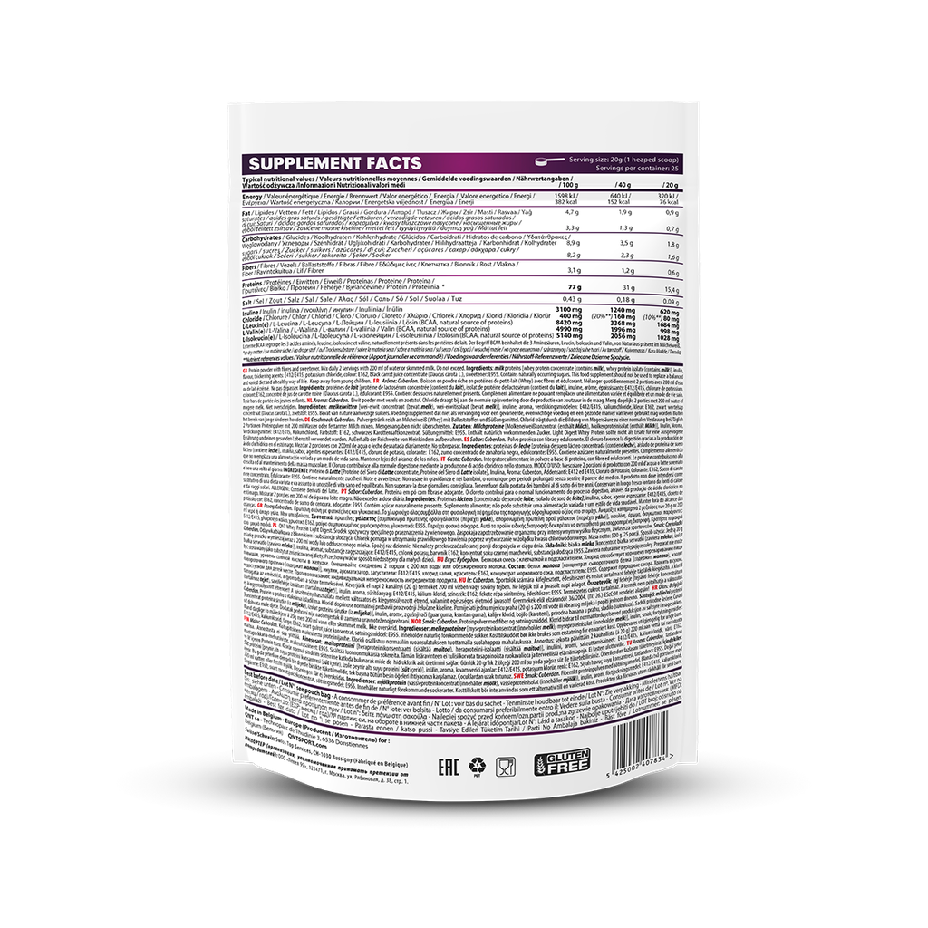 LIGHT DIGEST WHEY PROTEIN - Cuberdon - 500 g