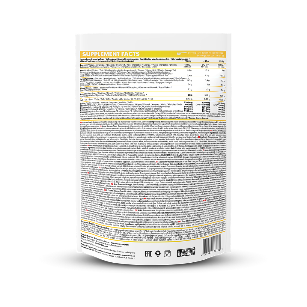 LIGHT DIGEST WHEY PROTEIN - Lemon Macaroon - 500 g