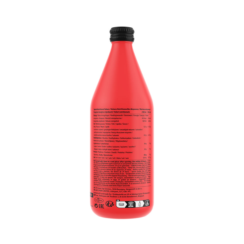PROTEIN SHAKE  glass bottle - Strawberry - 500 ml