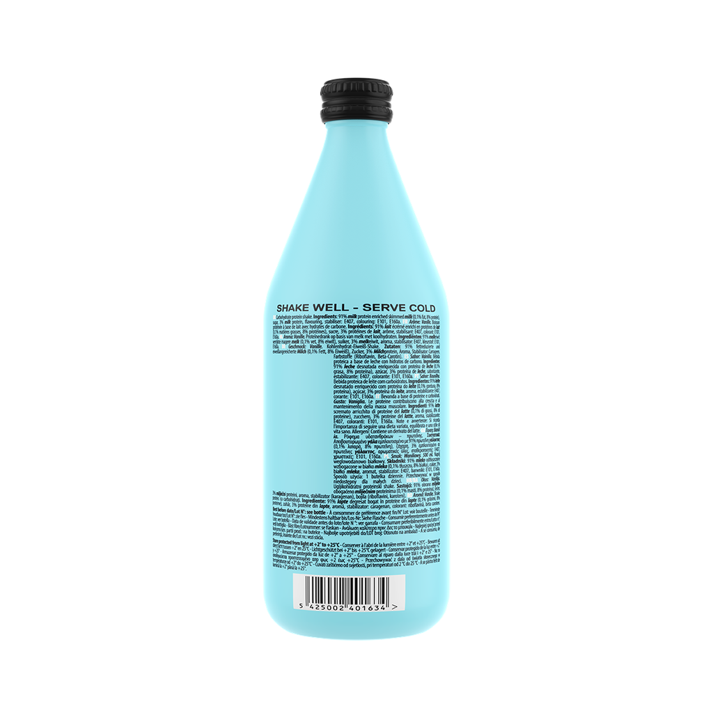 PROTEIN SHAKE  glass bottle - Vanilla - 500 ml