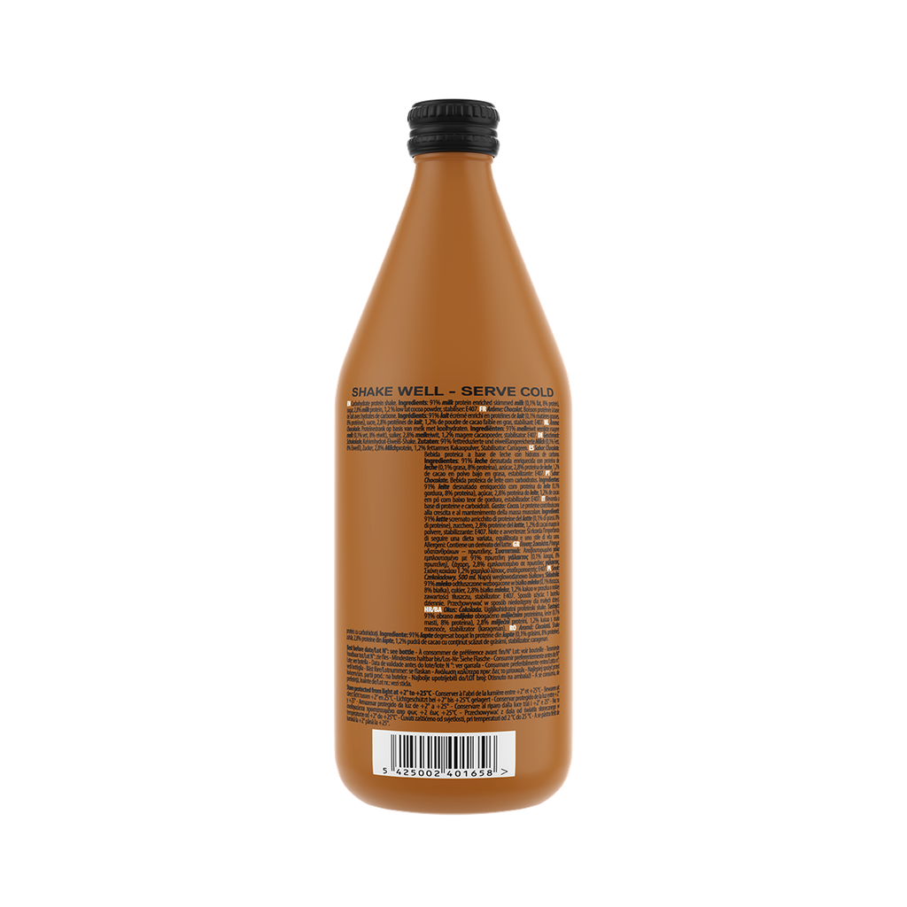 PROTEIN SHAKE  glass bottle - Chocolate - 500 ml