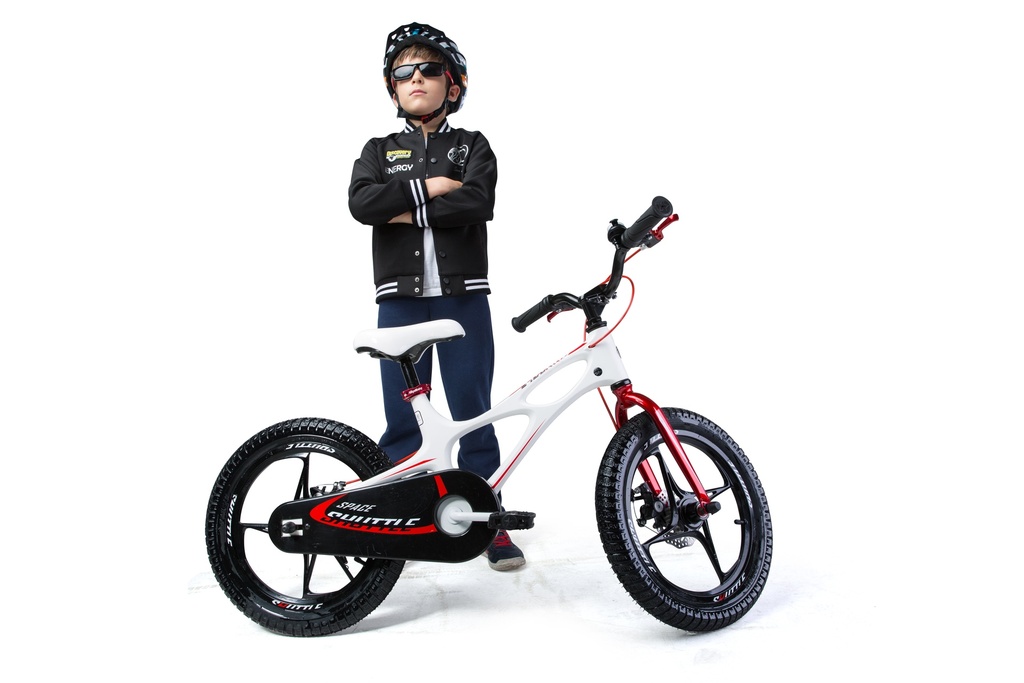 Space Kids Bike 16" - Aluminium - Ages 4-7 Years - White