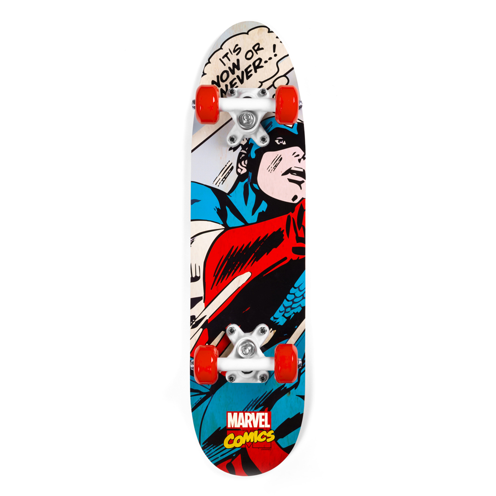 WOODEN SKATEBOARD 24" x 5,9" /61 x 15cm CAPTAIN AMERICA