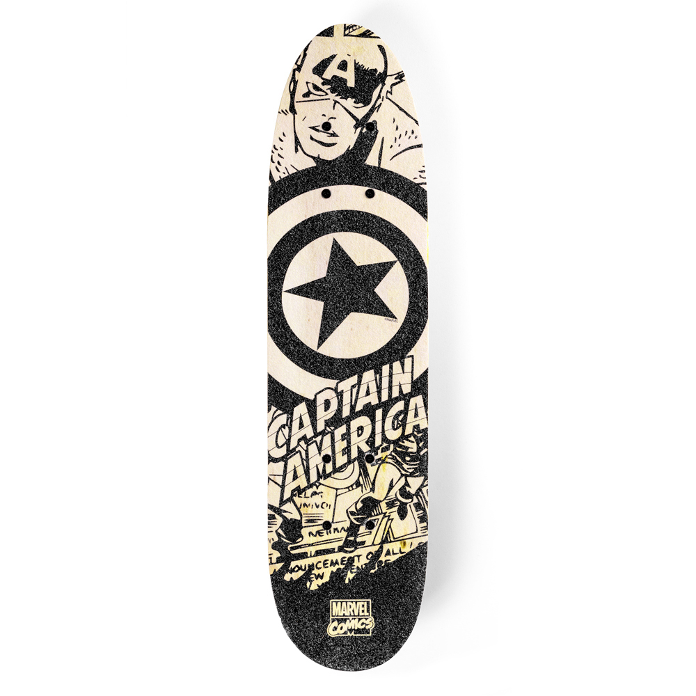 WOODEN SKATEBOARD 24" x 5,9" /61 x 15cm CAPTAIN AMERICA