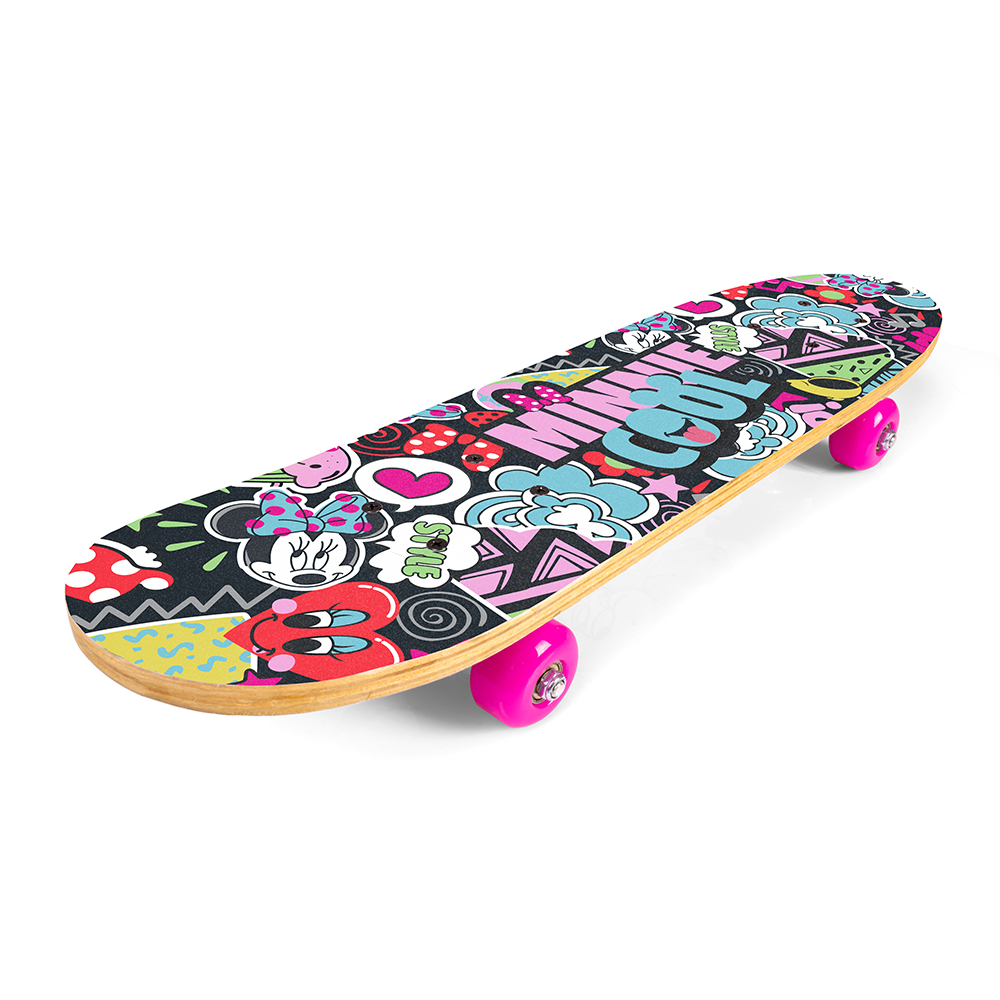 WOODEN SKATEBOARD 24" x 5,9" /61 x 15cm MINNIE