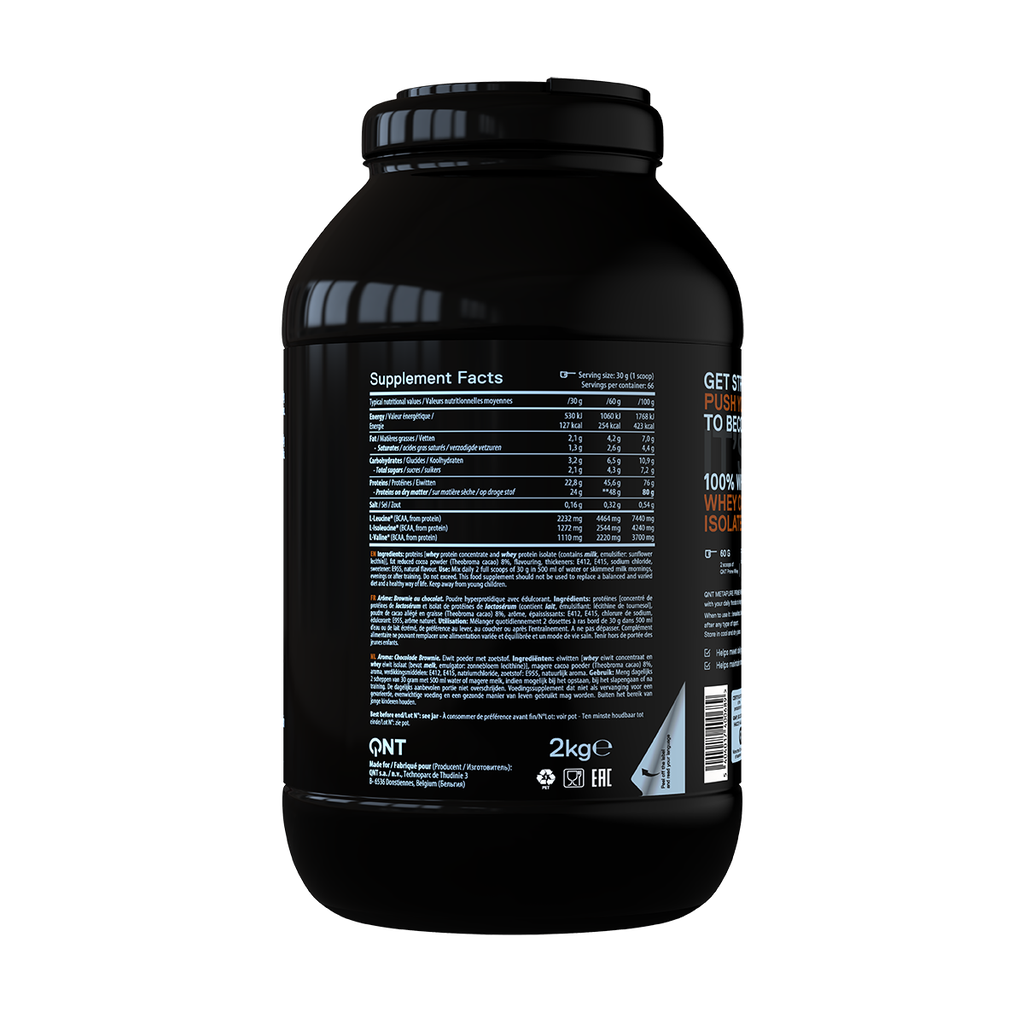 PRIME WHEY -  100 % Whey Isolate & Concentrate Blend - Belgian Chocolate Brownie - 2 kg