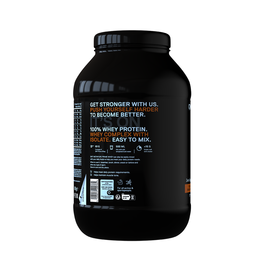 PRIME WHEY -  100 % Whey Isolate & Concentrate Blend - Belgian Chocolate Brownie - 908 g