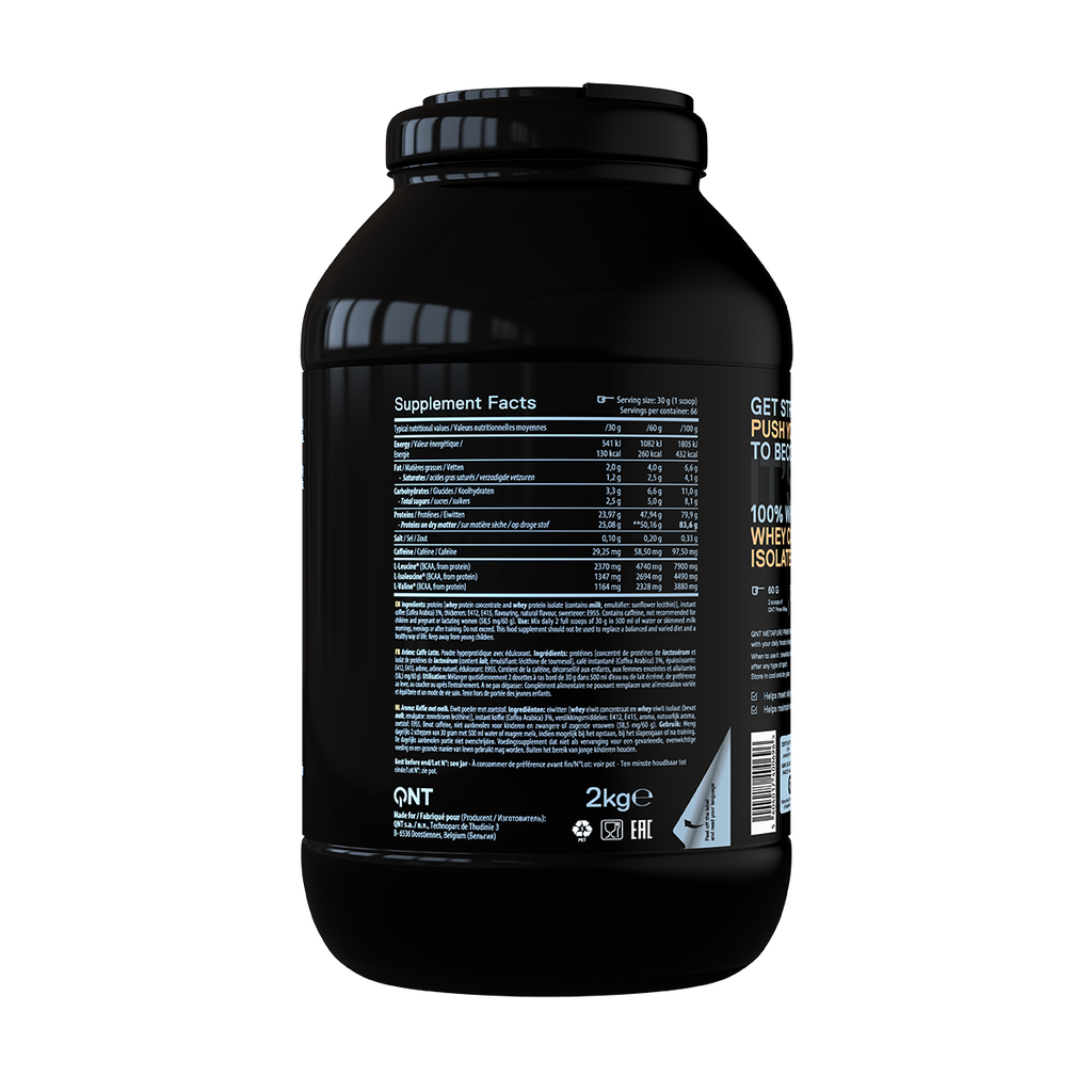 PRIME WHEY -  100 % Whey Isolate & Concentrate Blend - Coffee Latte - 2 kg