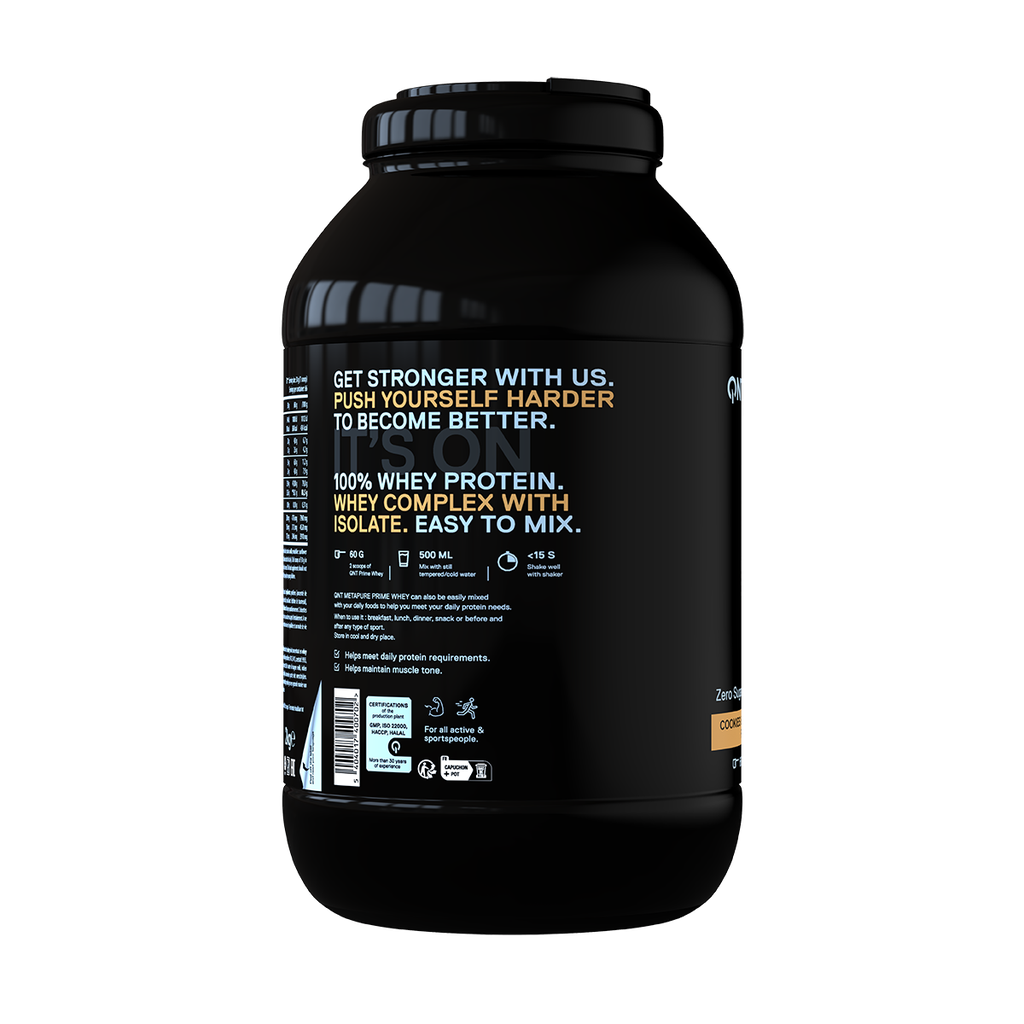 PRIME WHEY -  100 % Whey Isolate & Concentrate Blend - Cookies & Cream - 2 kg
