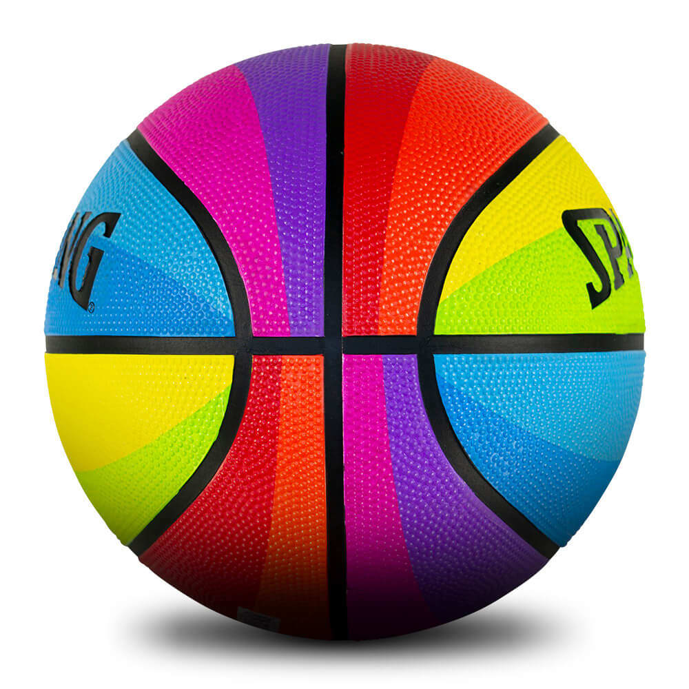 Rainbow Sz5 Rubber Basketball