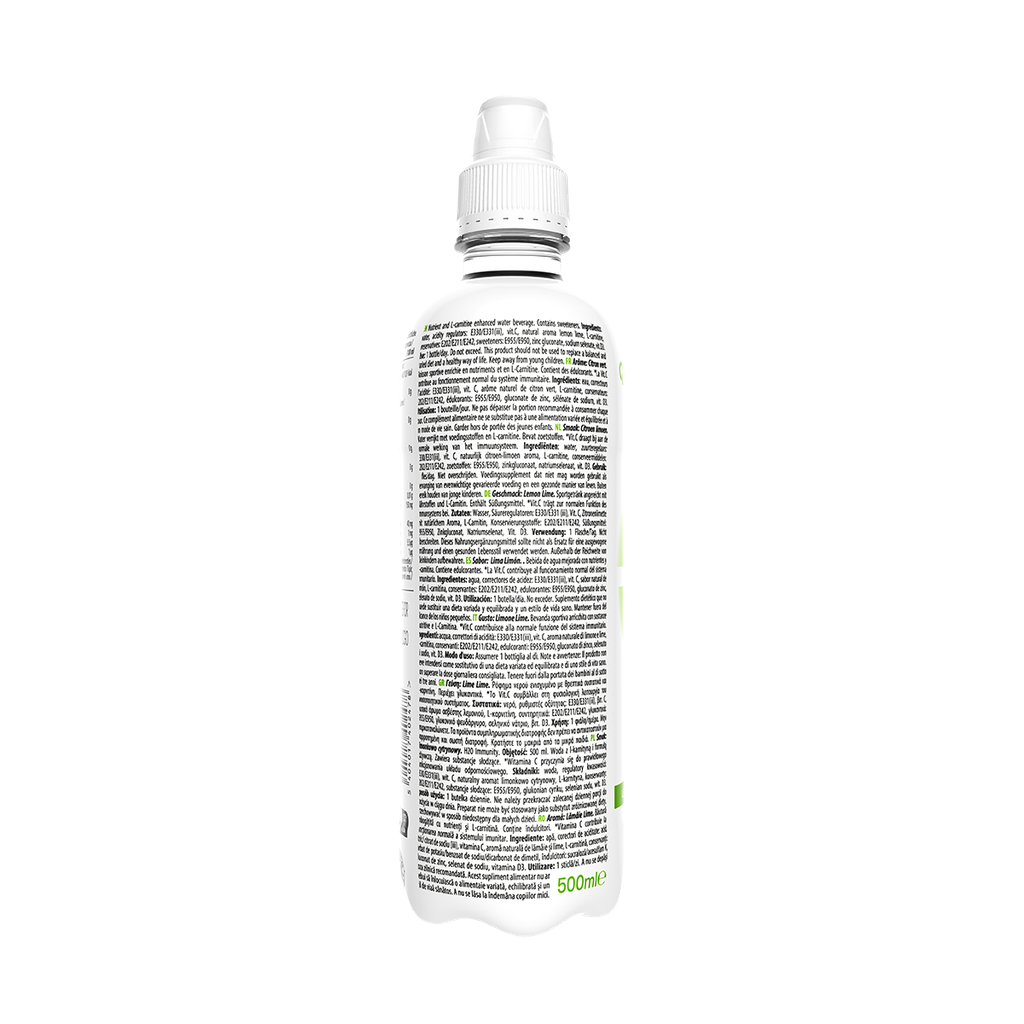 IMMUNITY WATER H20 - Lemon Lime - ZERO SUGAR - 500 ml