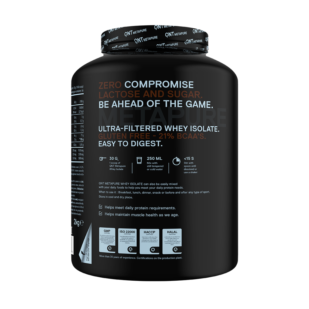 METAPURE  -  WHEY ISOLATE ZERO - Belgian Chocolate - 2 kg