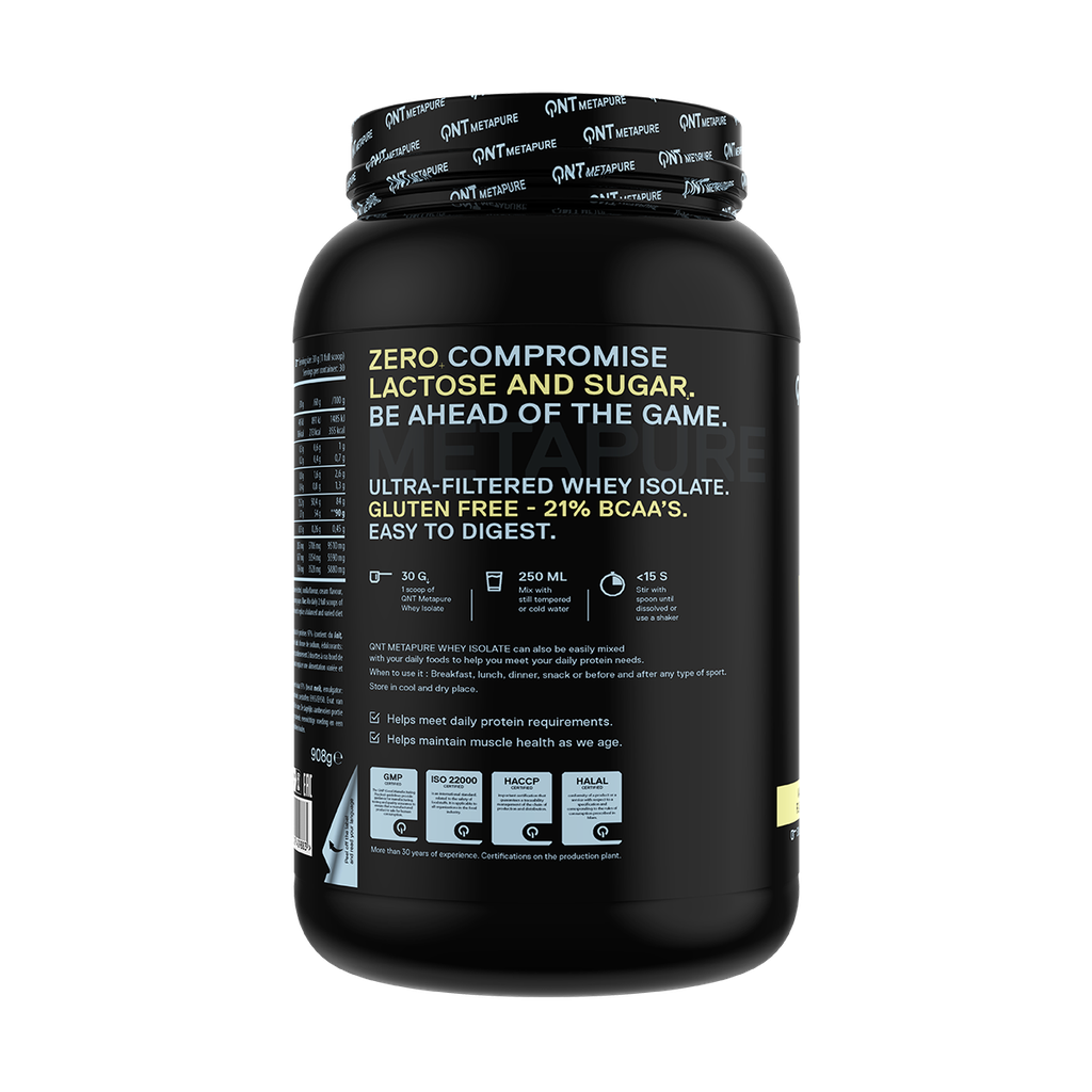METAPURE  -  WHEY ISOLATE ZERO - Vanilla - 908 g