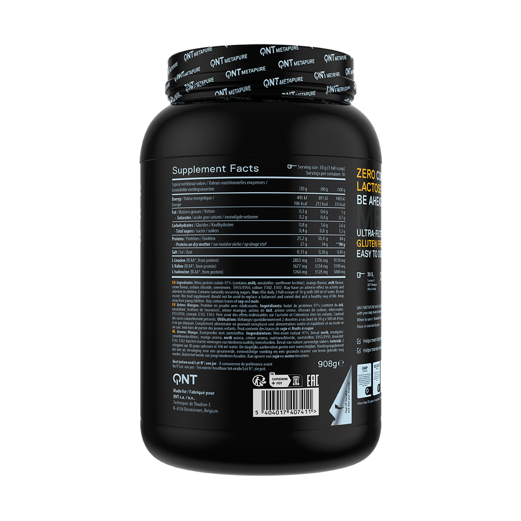METAPURE Whey Isolate Zero Mango - 908 g