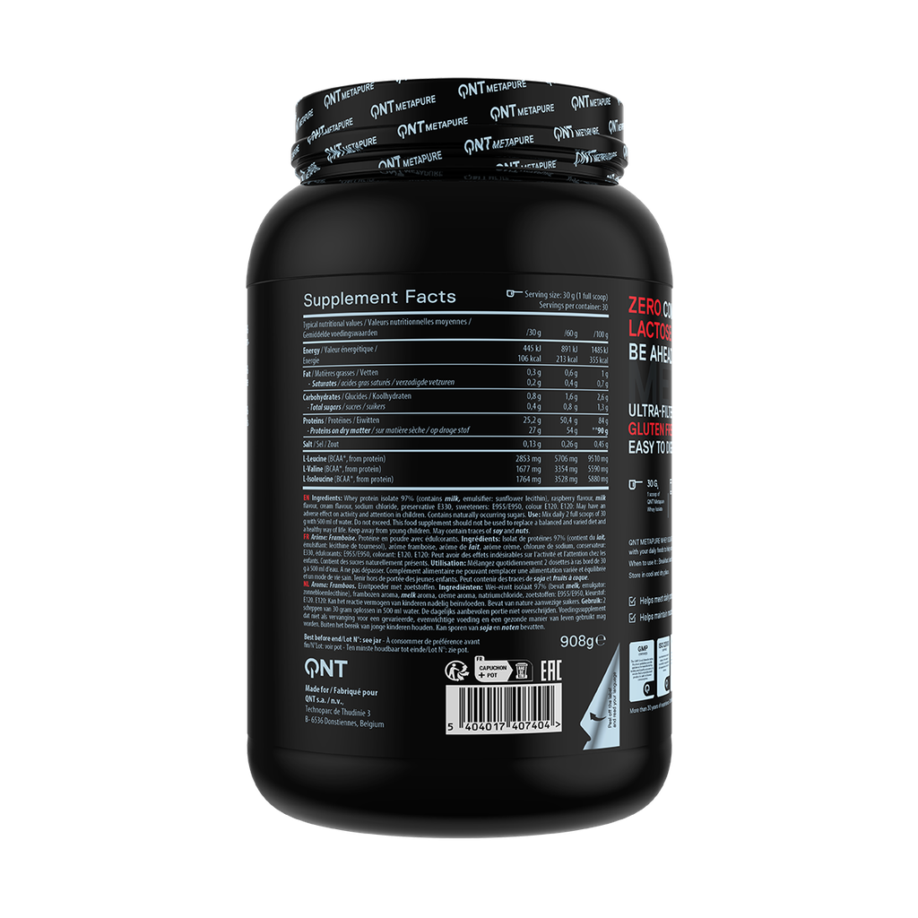 METAPURE Whey Isolate Zero Raspberry - 908 g