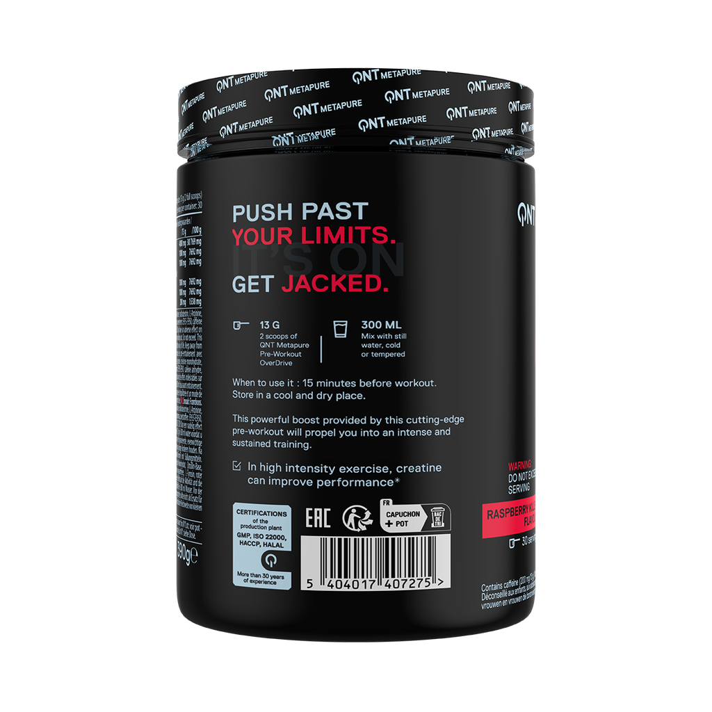 Pre Workout Overdrive Raspberry Killer - 390 g
