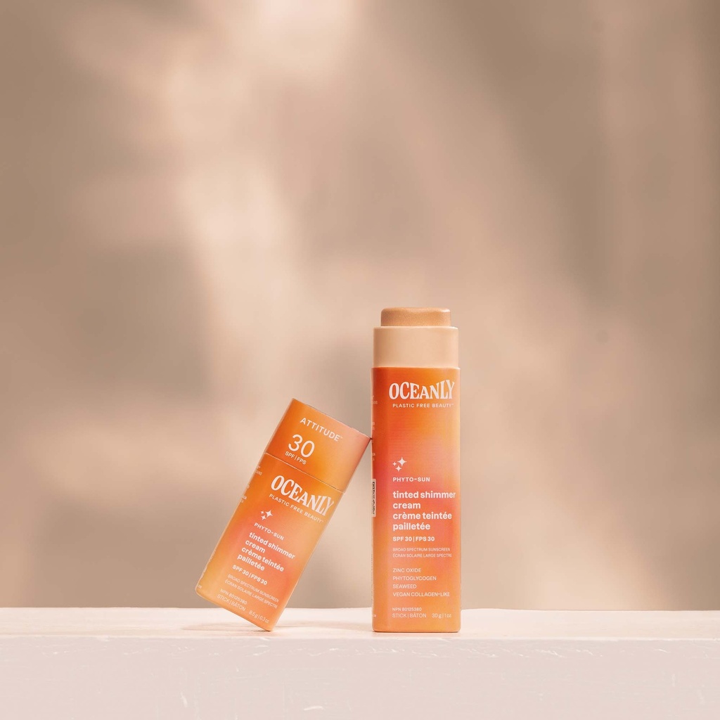 Oceanly - Phyto-Sun Crème pailletée FPS 30 - teintée