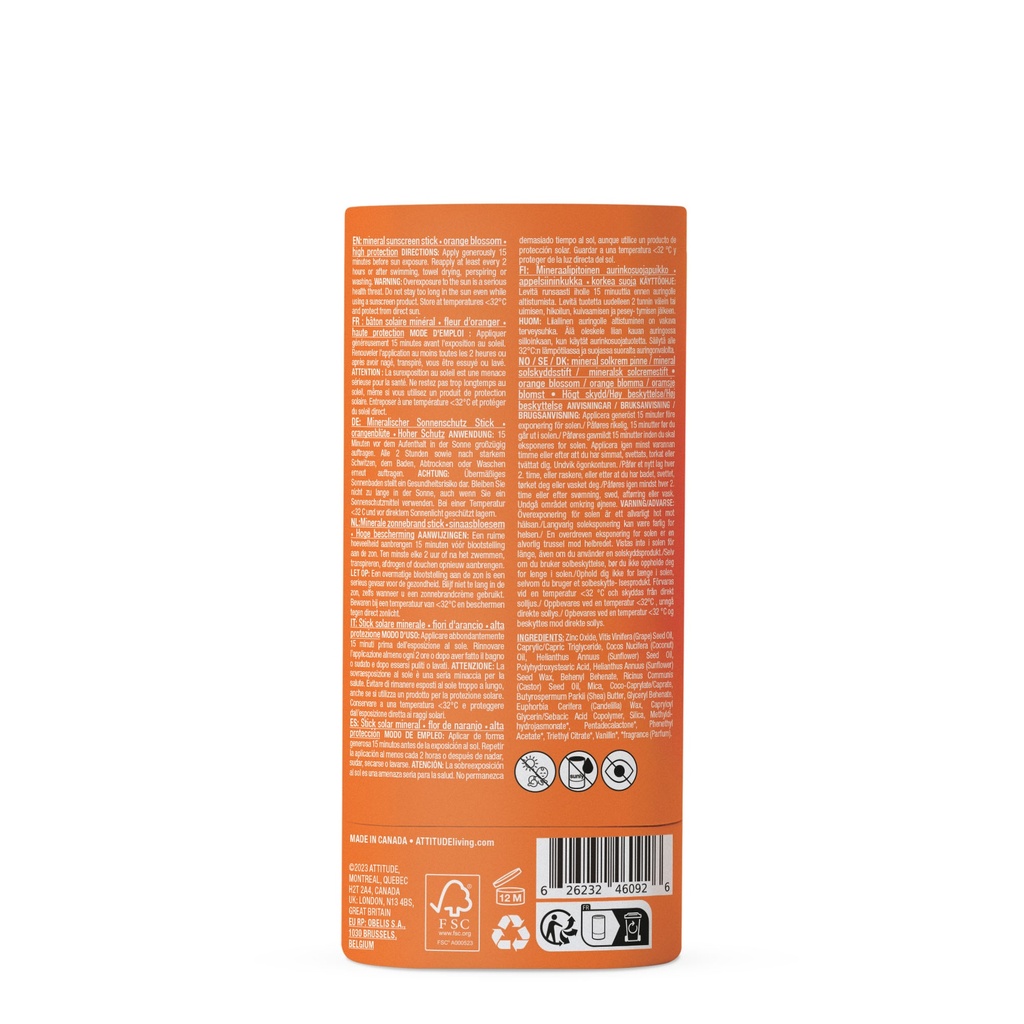 Sunly - Bâton solaire - SPF 30 - Fleur d'Oranger