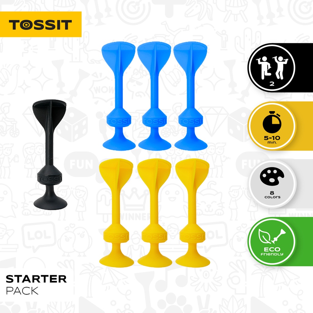 TOSSIT Game Starter Pack Blue Yellow