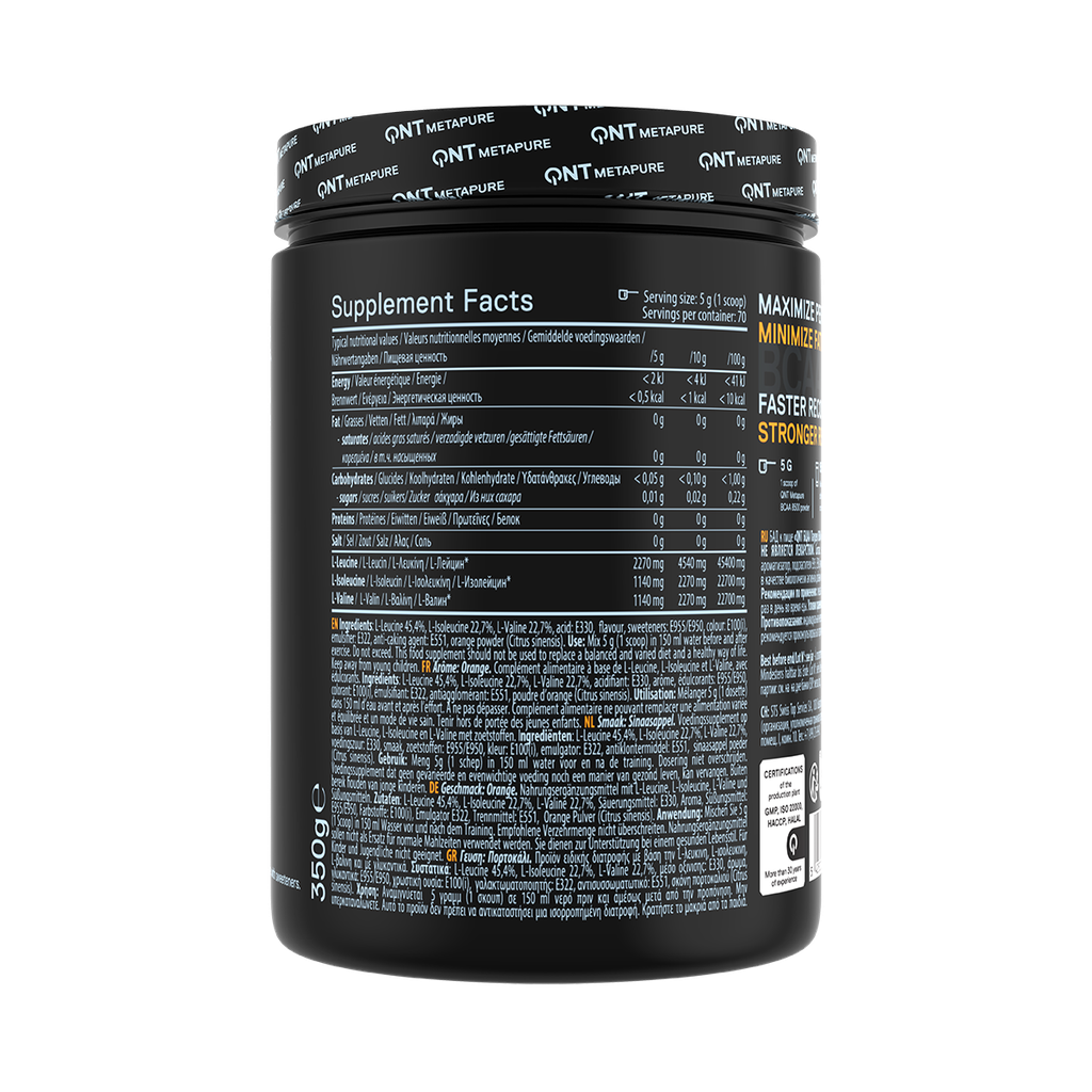 BCAA 8500 Instant Powder - Orange Flavour - 350 g