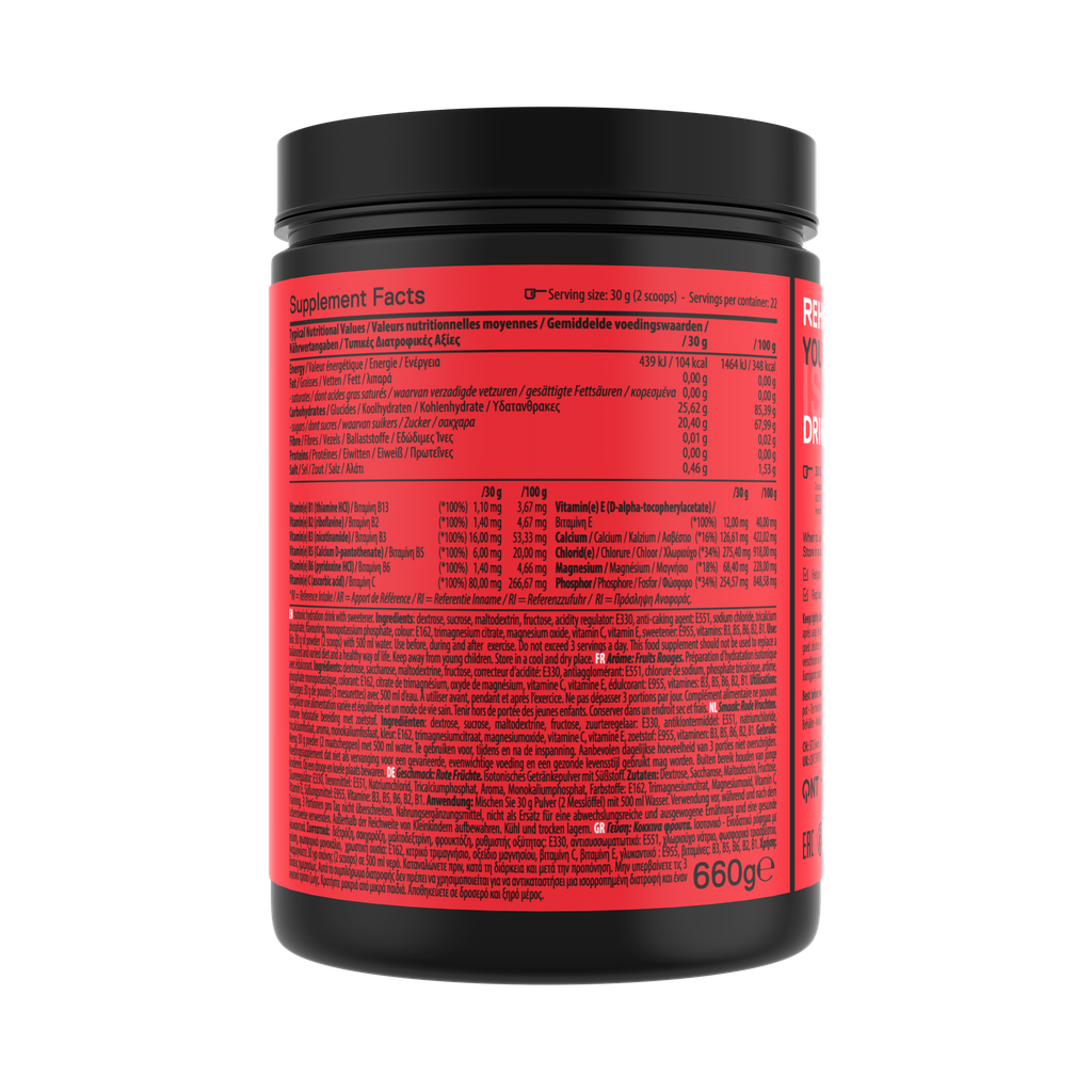 ISOTONIC POWDER - Red Fruits - 660 g