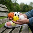 High Bounce Mini Sports Balls (6.2cm) - 4 Assorted Designs - 2027