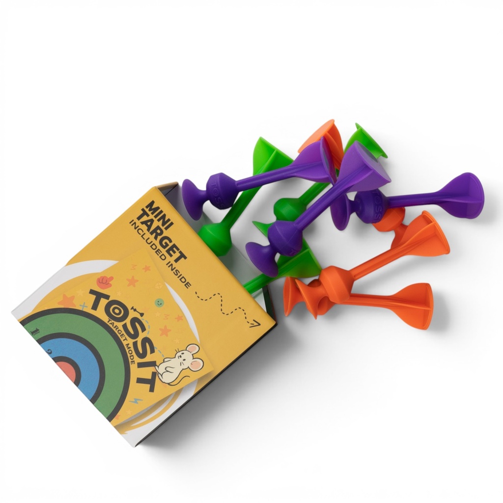 TOSSIT Mini Darts - Neon Edition, orange-purple-green