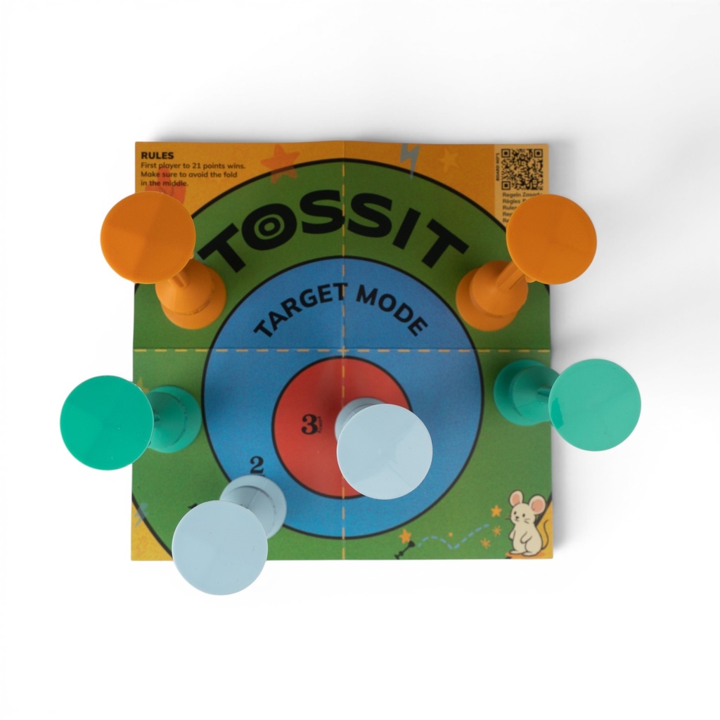 TOSSIT Mini Darts - Beach Edition - iceblue-cyan-caramel