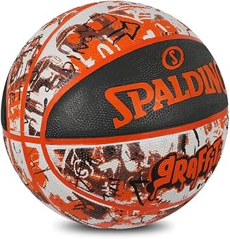 Orange Griffiti Rubber Basketball - Size 5
