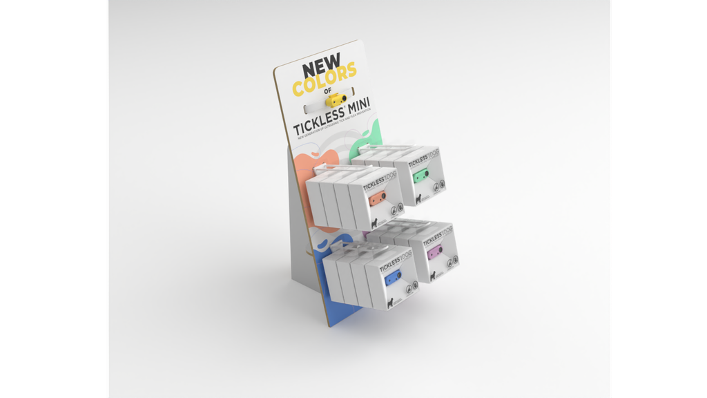 Tickless Mini toonbankdisplay met kraag