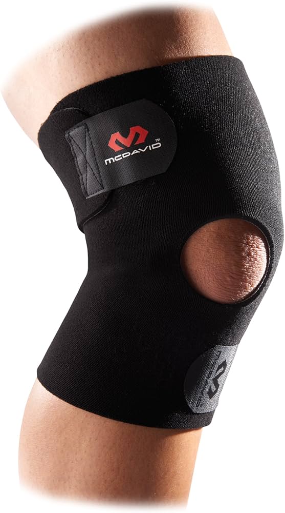 Knee Wrap / Adjustable With Open Patella Black OS