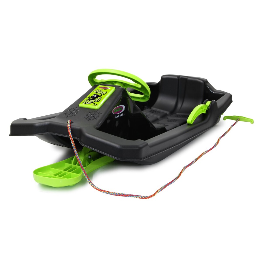 Snow Play Bob Black Devil 84cm black with steering wheel and break 