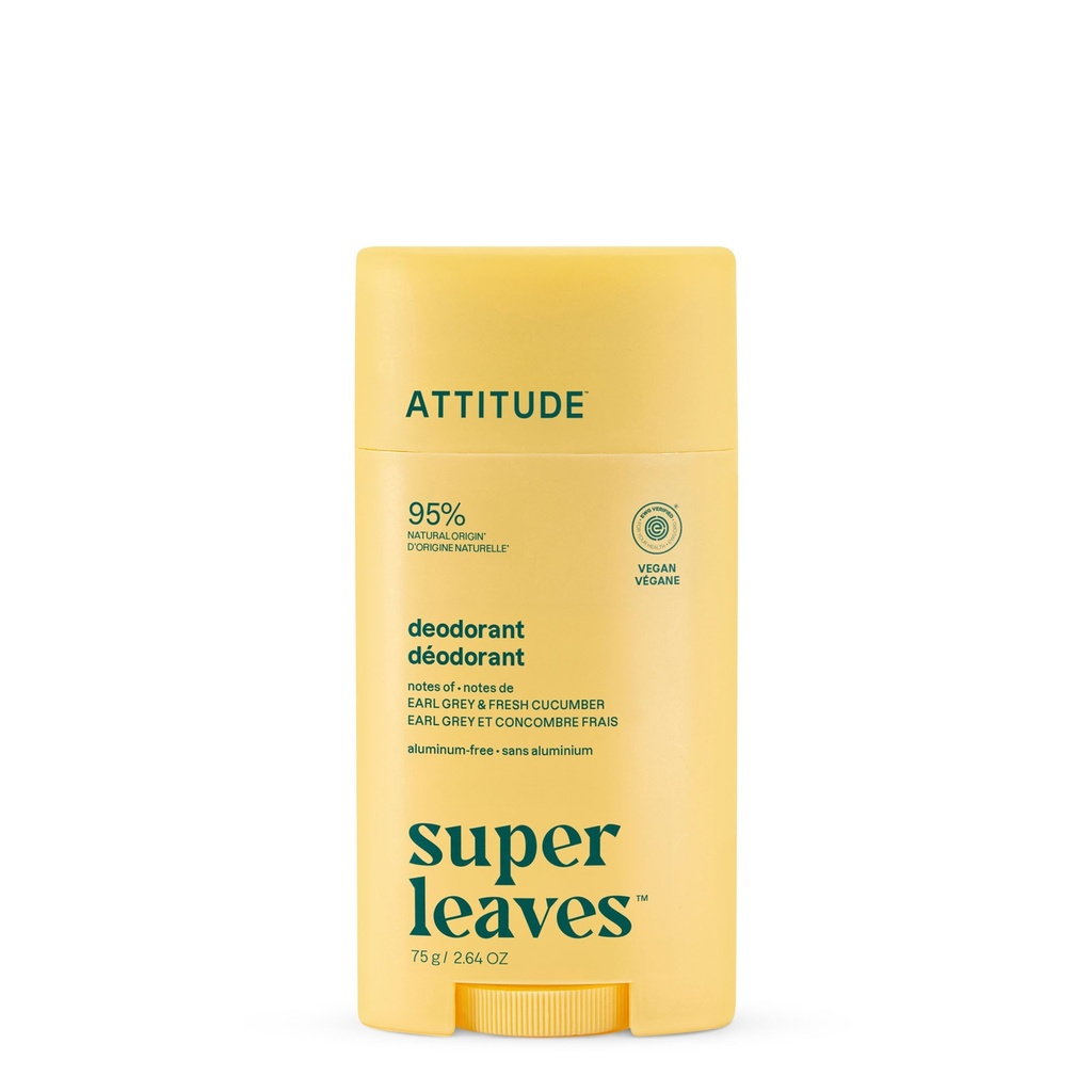 Super leaves Deodorant - Earl grey & Fresh cucumber 75 gr