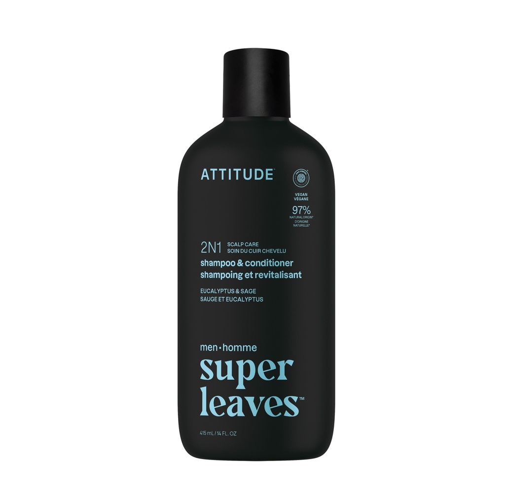 Super leaves 2-in-1 Shampoo & Conditioner Scalp care - Eucalyptus & Sage 415 ml