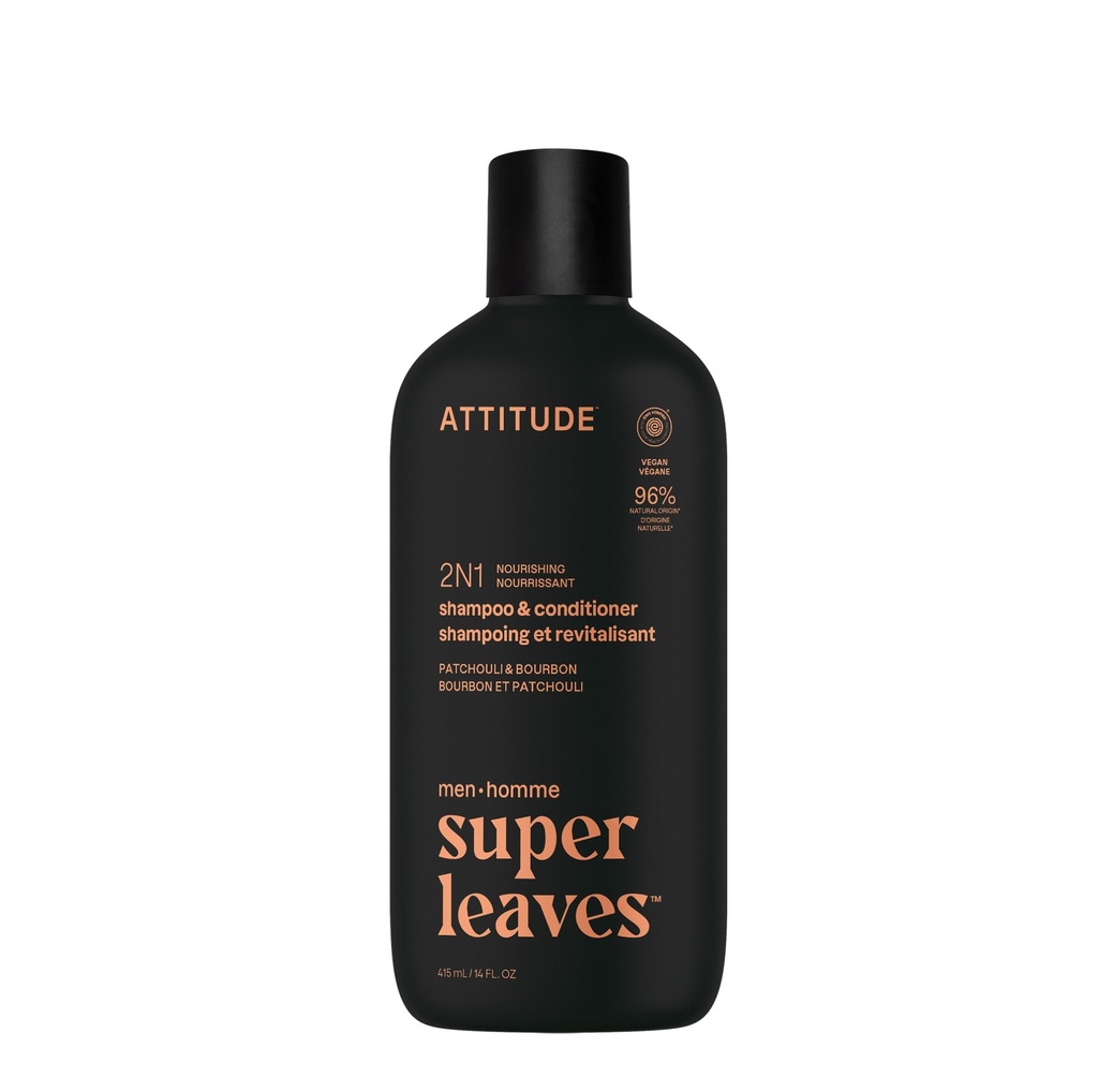 Super leaves 2-in-1 Shampoo & Conditioner Nourishing - Patchouli & Bourbon 415 ml