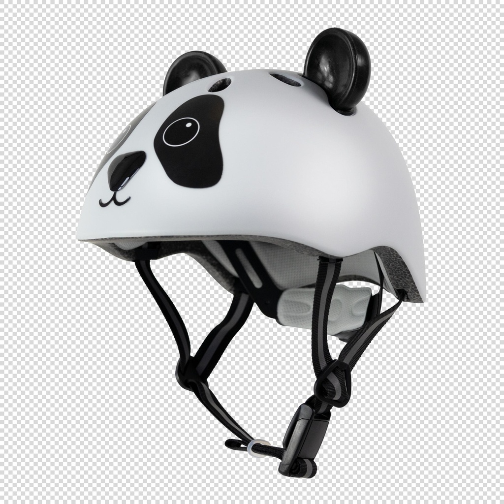 Kids helmet - Pandy - Black/White - Size 48-52