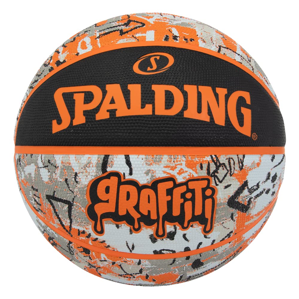 Orange Graffiti Rubber Basketball - Size 5