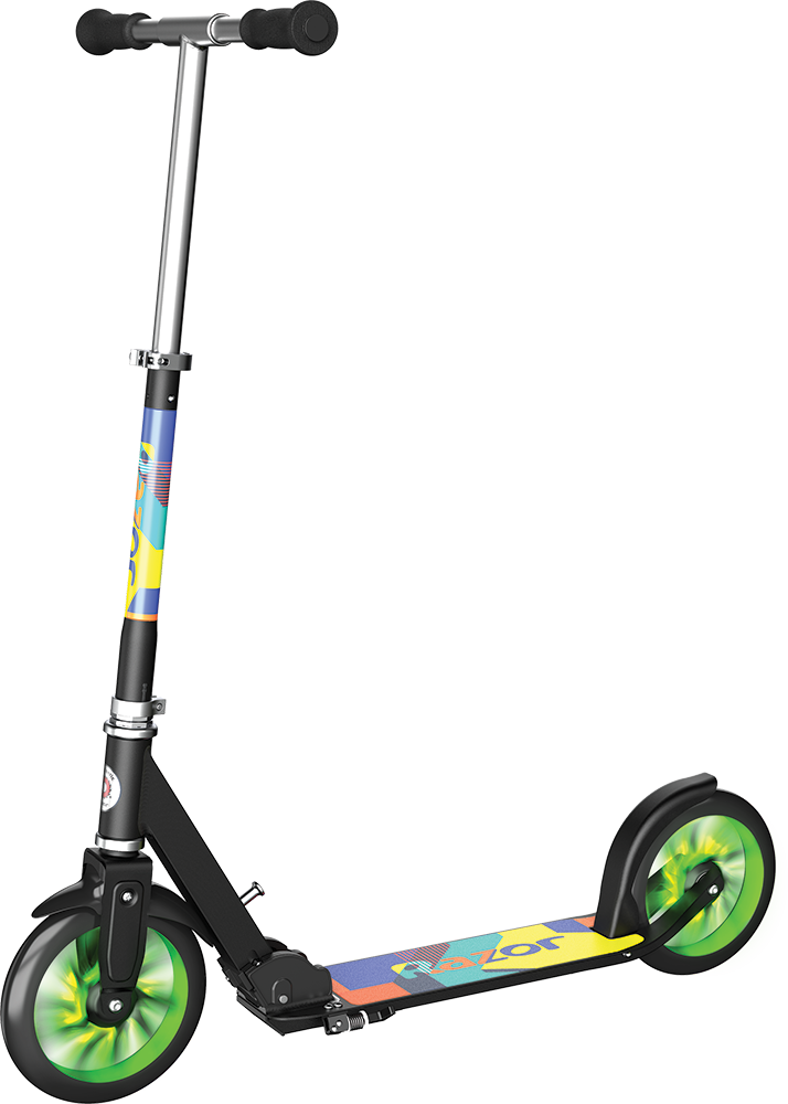 A5 Lux Lighted Scooter - Green