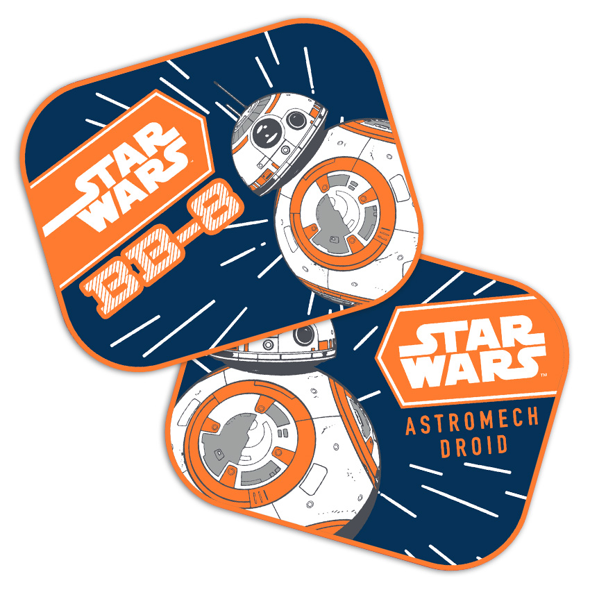 SUNSHADES 2 PCS 44*35CM STAR WARS BB8