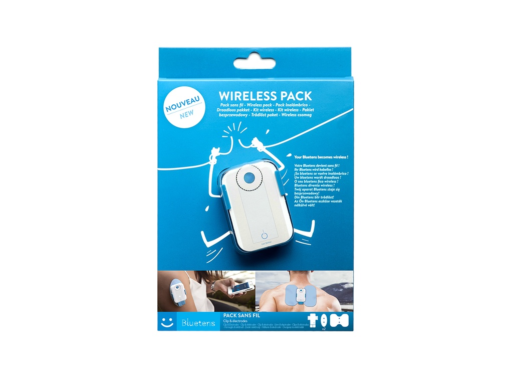 Wireless Pack for Bluetens Classic: 2 electrodes Surf + 1 Butterfly