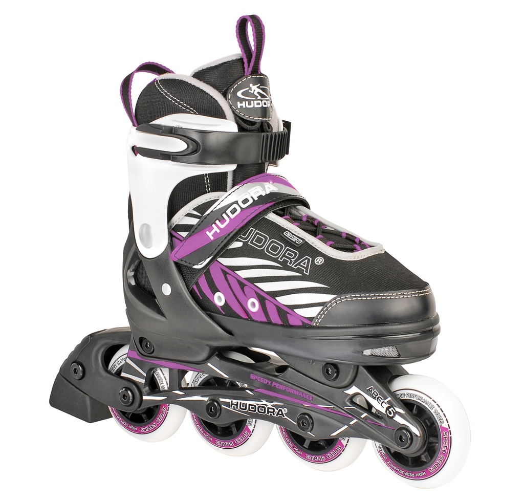 Inline Skates -  Mia - Schwarz/Lila - Gr. 29-32