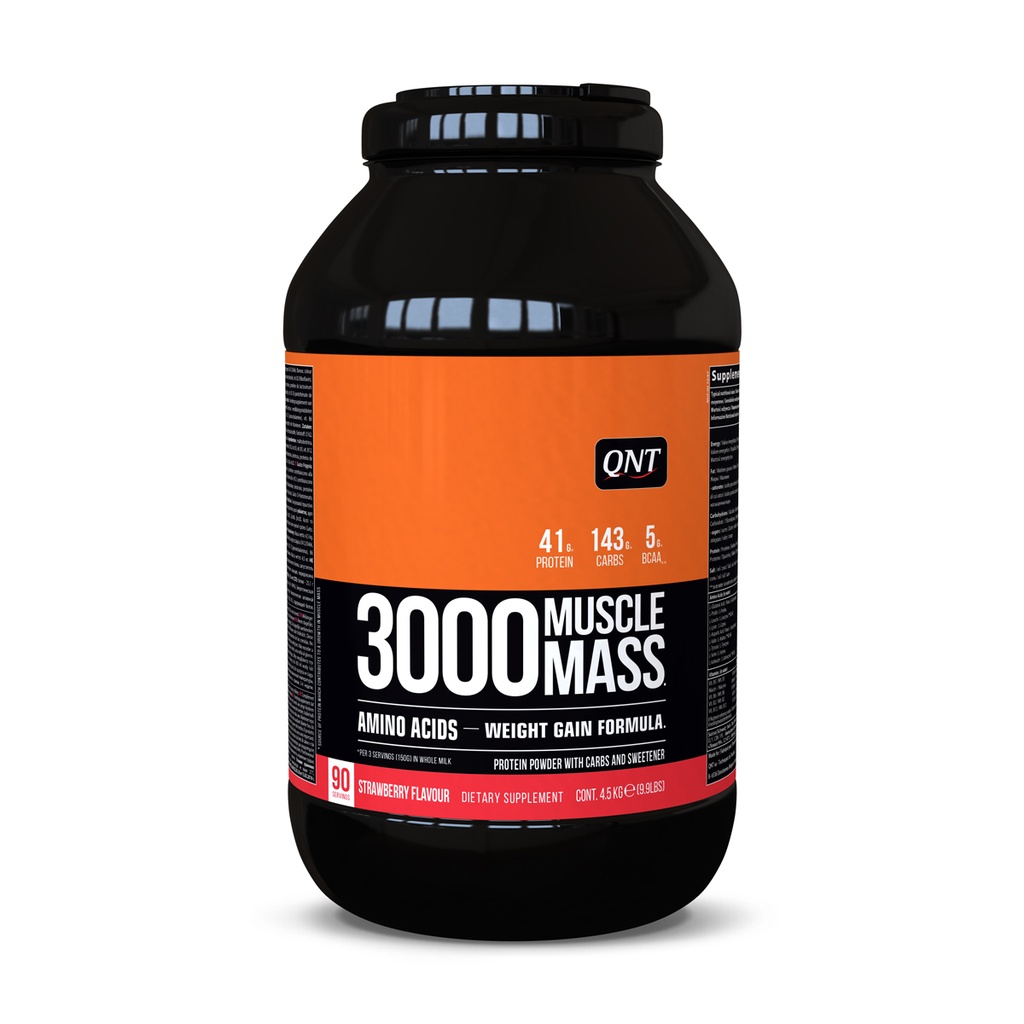 3000 Muscle Mass - Strawberry - 4,5 kg