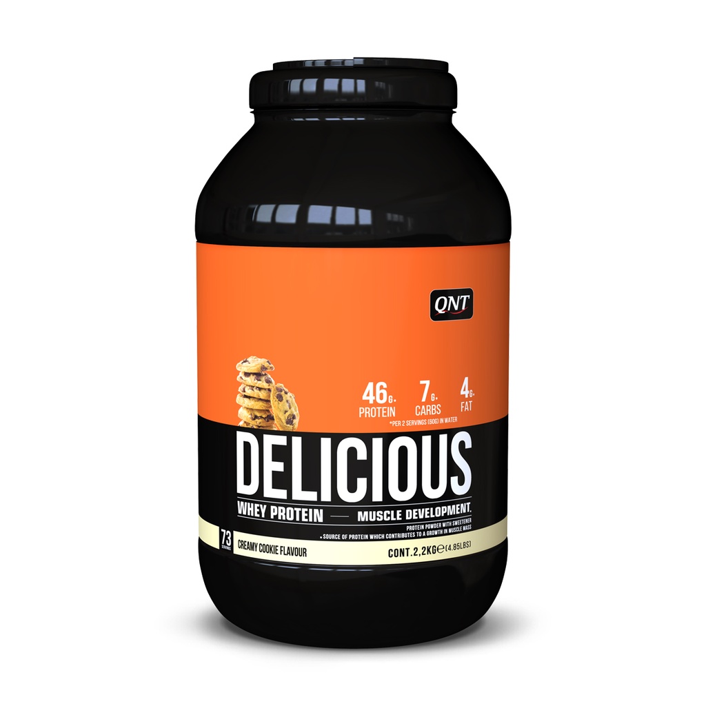 Delicious Whey Protein Powder - Creamy Cookie - 2,2 kg