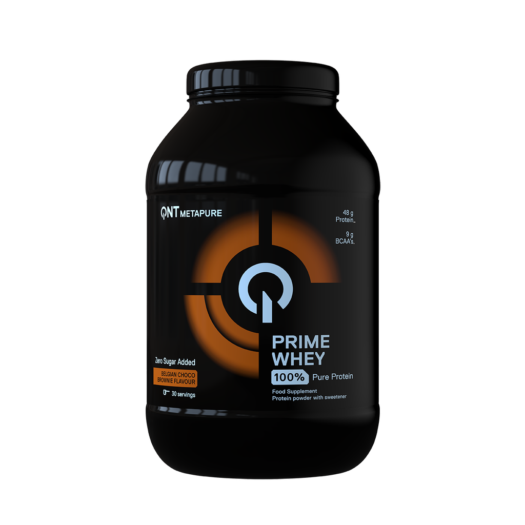 PRIME WHEY -  100 % Whey Isolate & Concentrate Blend - Belgian Chocolate Brownie - 908 g