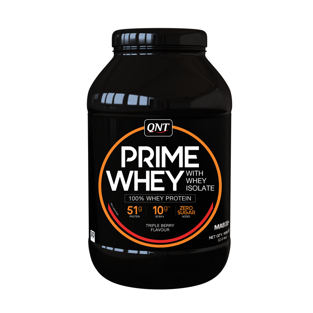 PRIME WHEY -  100 % Whey Isolate & Concentrate Blend - Triple Berry - 908 g